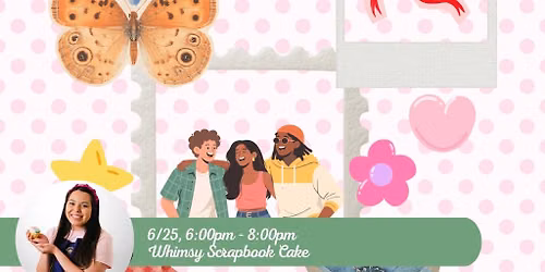 WHIMSY SCRAPBOOK CAKE