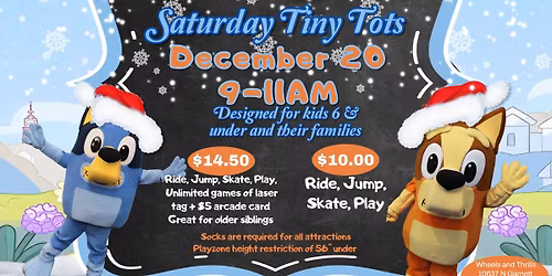 Saturday Tiny Tots with Bluey! \u2022 Wheels and Thrills Owasso