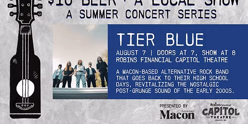 $10 Beer + A Local Show: Tier Blue