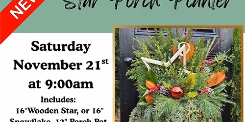 Snowflake\/Star Porch Planter 