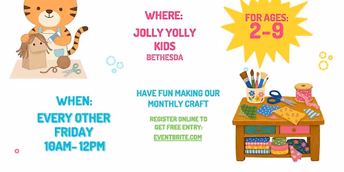 Crafts at Jolly Yolly Kids Bethesda