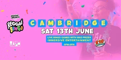 Reggae Bingo - Cambridge - Sat 13th June