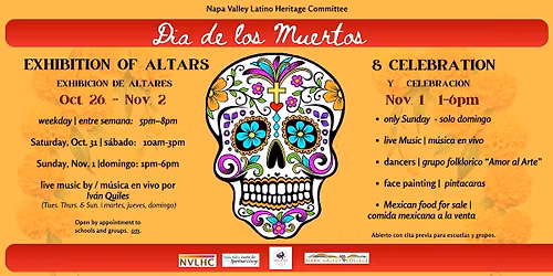Dia de los Muertos Altars Exhibition & Celebration  (evento biling\u00fce)