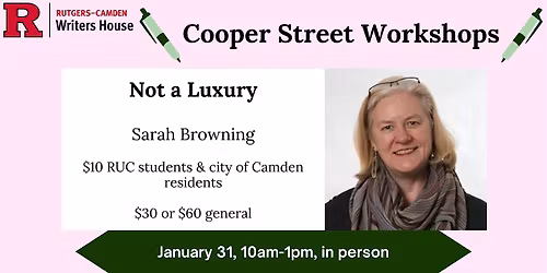 Cooper Street Workshop: Not a Luxury