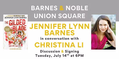 Jennifer Lynn Barnes celebrates THE GILDED BLADE at B&N Union Square