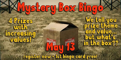 Mystery Box Bingo at the Brit!