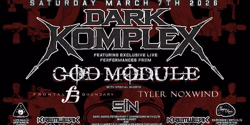 Dark Komplex: God Module - Frontal Boundary - Tyler Noxwind Live in concert