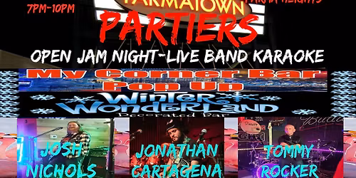 Parmatown Partiers Jam Night\/Live Band Karaoke@My Corner Bar\u2744\ufe0f(Winter Wonderland Pop Up Bar)\u2603\ufe0f