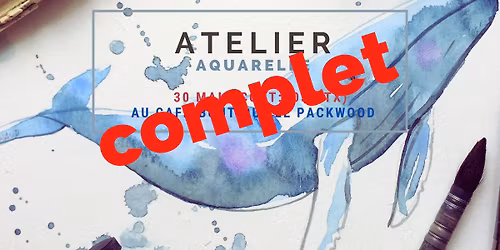 Atelier sur les baleines \u00e0 l'aquarelle | Par l'artiste Maud Besson COMPLET