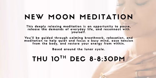 Monthly Moon Meditations: December New Moon