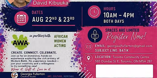 Modern Batik Art Workshop with David Kibuuka_August 22 + 23