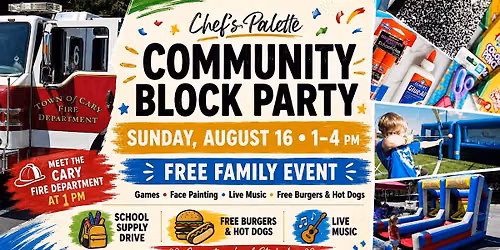 Community Block Party & School Supply Drive