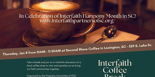 Interfaith Coffee Break | Second Wave in Lexington | 10am-11:30AM