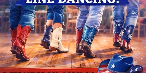 Red, White & Boots Line Dance Party @ Wheel