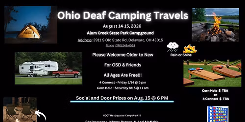 Ohio Deaf Camping Travels 
