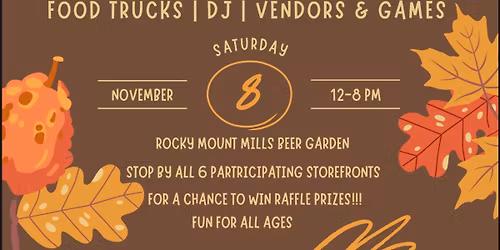 Rocky Mount Mills Autumn Festival Hosted by HopFly