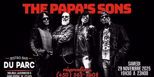 THE PAPA'S SONS @ Bistro bar du Parc, 29 novembre 2025