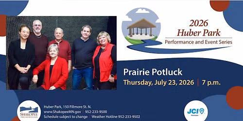Huber Park Performance and Event Series - Prairie Potluck