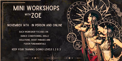 Mini Workshops with Zoe - November 14th