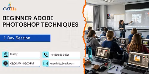 Beginner Adobe Photoshop Techniques: 1 Day Session in Surrey