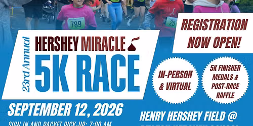 23rd Annual Hershey Miracle 5K Race