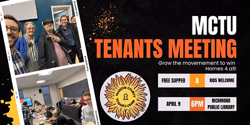 MCTU April Meeting - NEW LOCATION AT RICHMOND PUBLIC LIBRARY