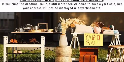 Yountville Town Wide Yard Sale 