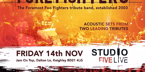Alanish & Fore Fighters acoustic music evening at Studio Five Live Keighley