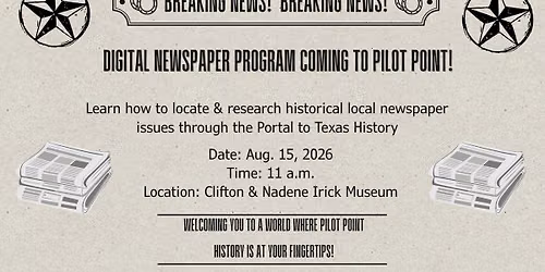 Digital Newspaper Program: All About the Portal to Texas History