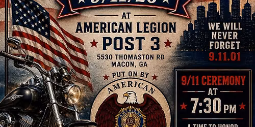9\/11 Tribute \/ Patriot Day Bike Night at the Legion