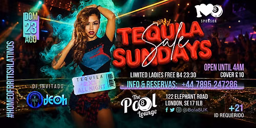 Best Latin Club London \u2013 Tequila Sundays at Bola 8