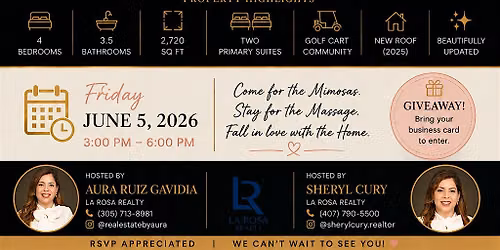 Brokers Open Mimosas and Massages