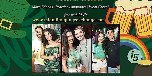 St. Patty's Bash Rooftop Miami Language Exchange Party