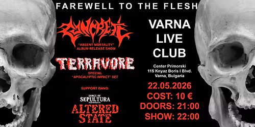 CONCRETE \/ TERRAVORE \/ ALTERED STATE - VARNA LIVE CLUB