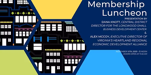 November Chamber Membership Luncheon: Longwood SBDC & VHREDA