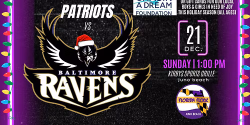 GAME 15: Ravens vs. Patriots!