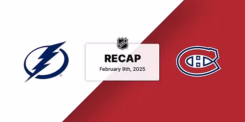 Tampa Bay Lightning vs. Montreal Canadiens