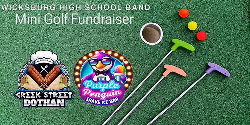 Mini Golf Fundraiser for Wicksburg Band