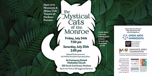 Aktion Club Theatre of Mankato Presents The Mystical Cats of the Monroe