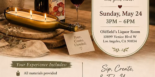 Wine & Wax: Candle Making Experience