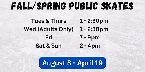 Fall Public Skates