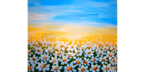 Daisies Beneath a Blue Sky - Paint and Sip in San Antonio | Classpop!\u2122