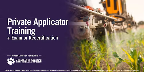 Private Applicator Training + Exam or Recertification