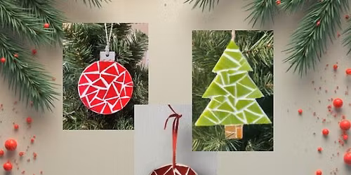 Make Your Own Mosaic Christmas Ornaments at Four Leaf Brewing
