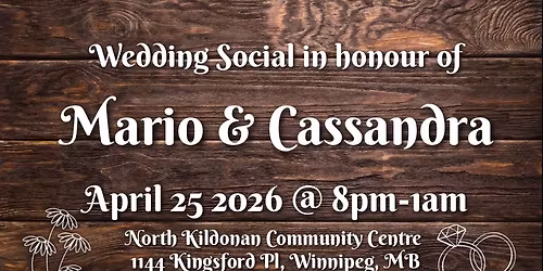 Mario & Cassys Wedding Social