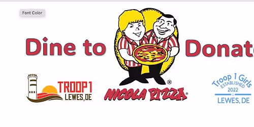 Troop 1 Nicola Pizza Dine to Donate Northern Tier High Adventure Fundraiser
