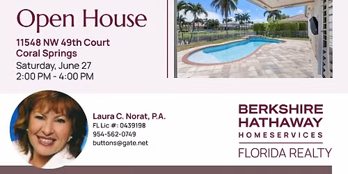 CORAL SPRINGS OPEN HOUSE!