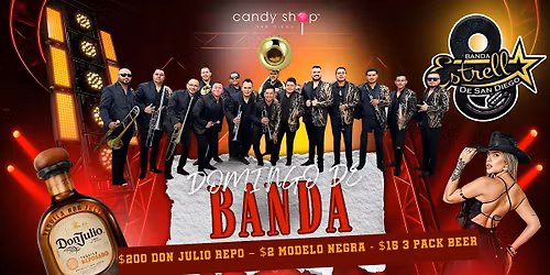 BANDA SUNDAY at Candy Shop \u2013 Live Music, Drinks & Dancers in San Diego