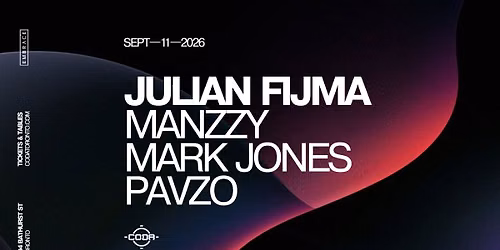 JULIAN FIJMA x CODA | September 11th