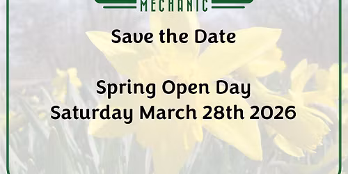Spring 2026 Open Day - watch this space for further details as the plans get confirmed